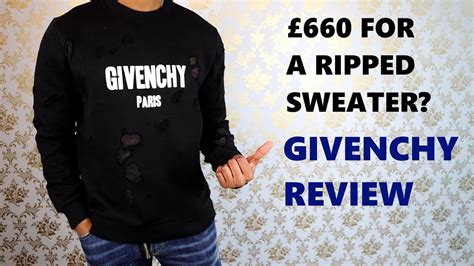 Ripped Sweater costs £660! Givenchy Destroyed Sweatshirt Review.